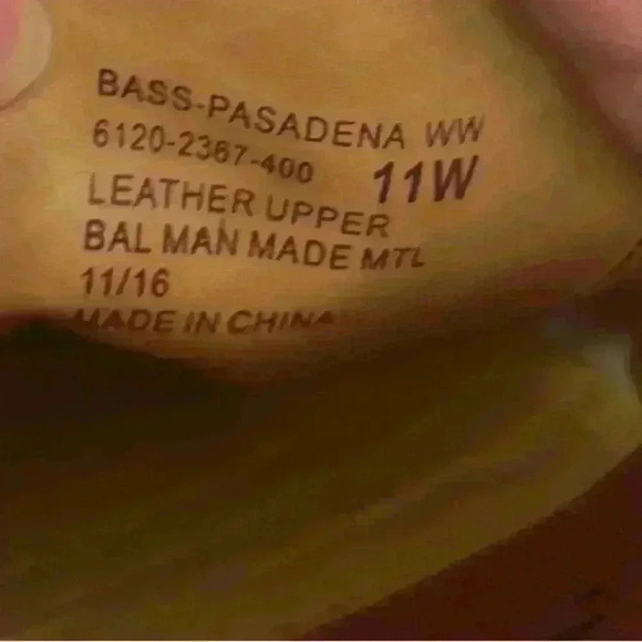 Bass Pasadena Navy Men’s Size 11W Excellent Condition - Picture 7 of 7